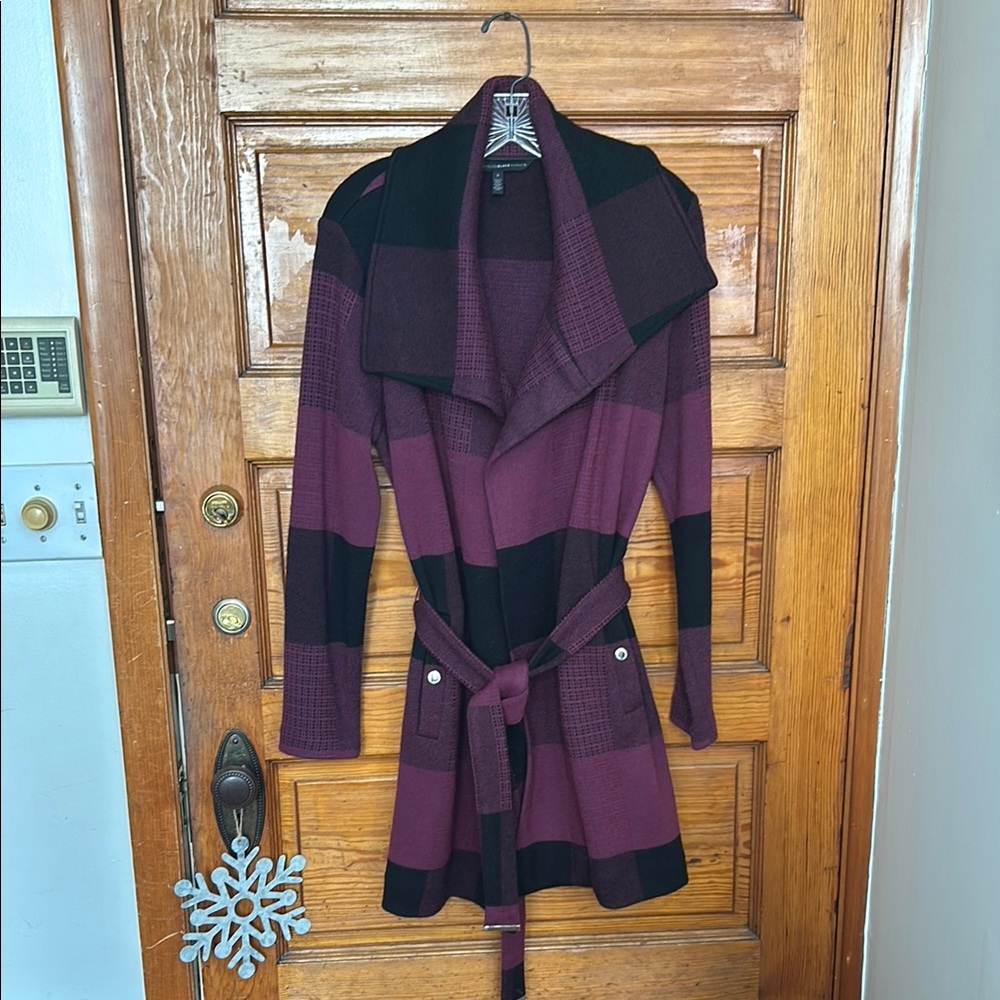 WHBM Purple & Black Cardigan
